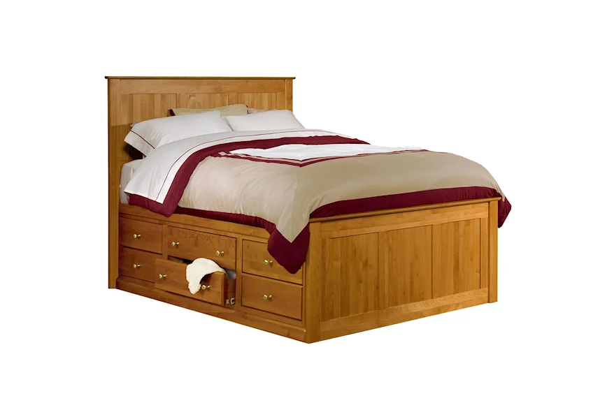Shaker Bedroom Queen Alder Shaker Chest Bed by Archbold Furniture at Esprit Decor Home Furnishings